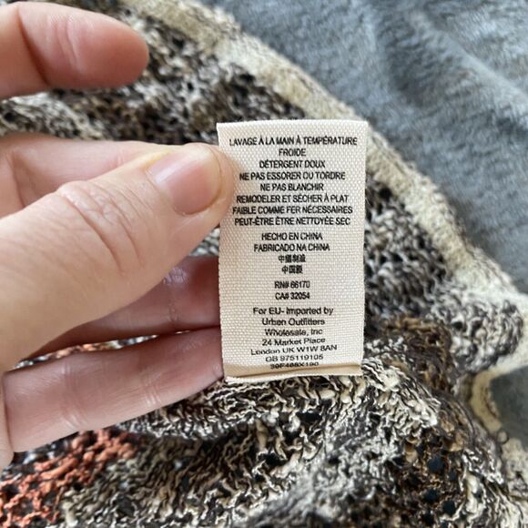 Free People Tunic Womens Small Life's a Beach Stripe Open Back Sweater Dress - Picture 11 of 13